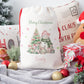 Personalised Christmas Santa Sack For Children Pink Snowman