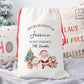 Personalised Christmas Santa Sack For Children Special Delivery Santa Snowman Gingerbread