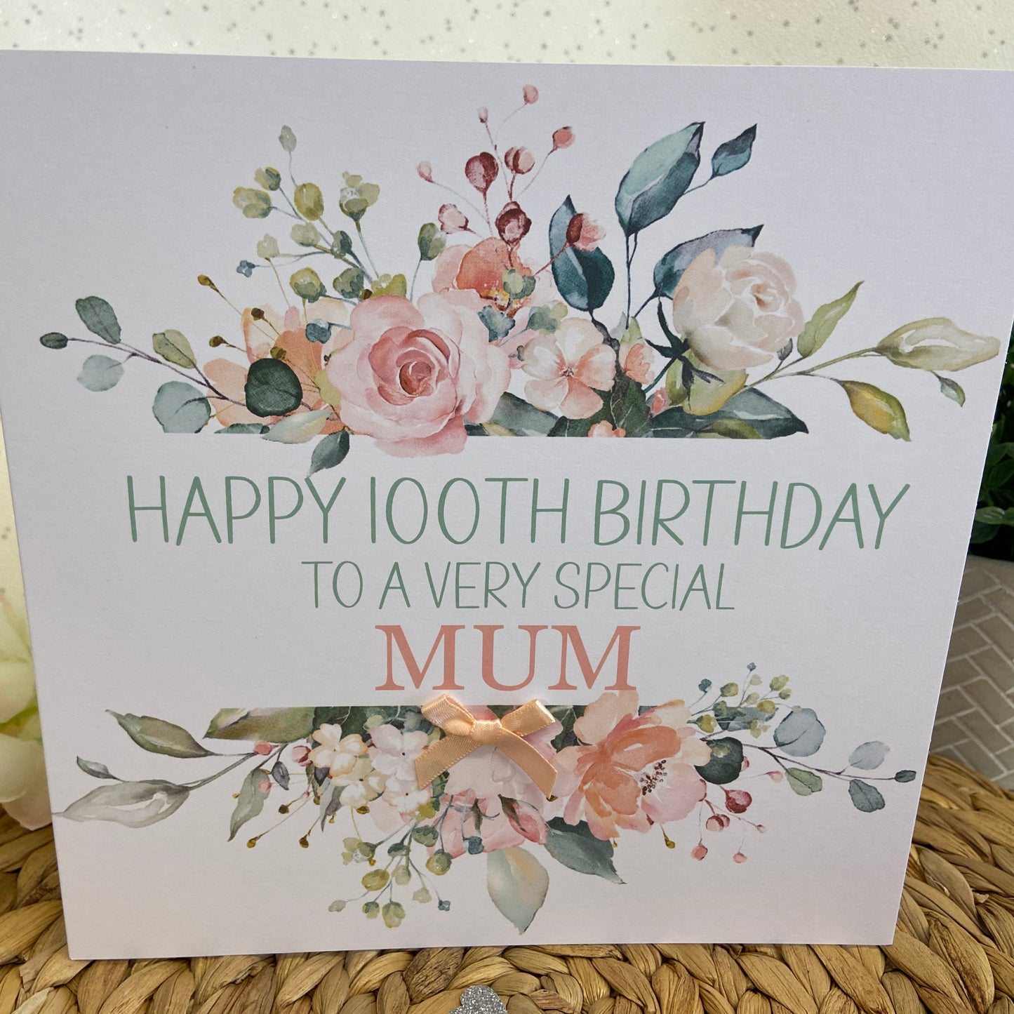 Personalised Birthday Card Floral Spray