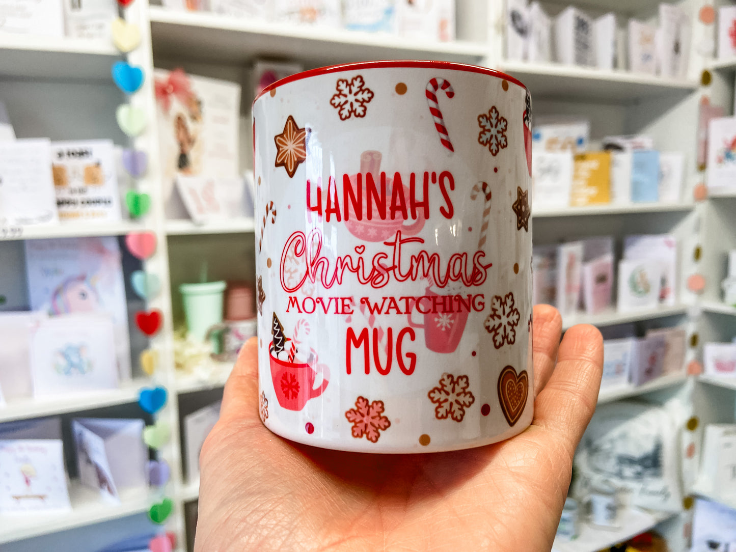 Personalised Christmas Mug, Stocking Filler, Christmas Eve Box, Hot Chocolate Mug