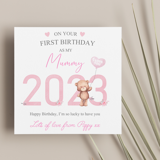 Personalised Mummy Card, Mummy Birthday Card, Mother's Day Card For Mummy, Card For Mum, Card For Her