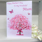 Personalised Mother's Day Card Blossom Tree