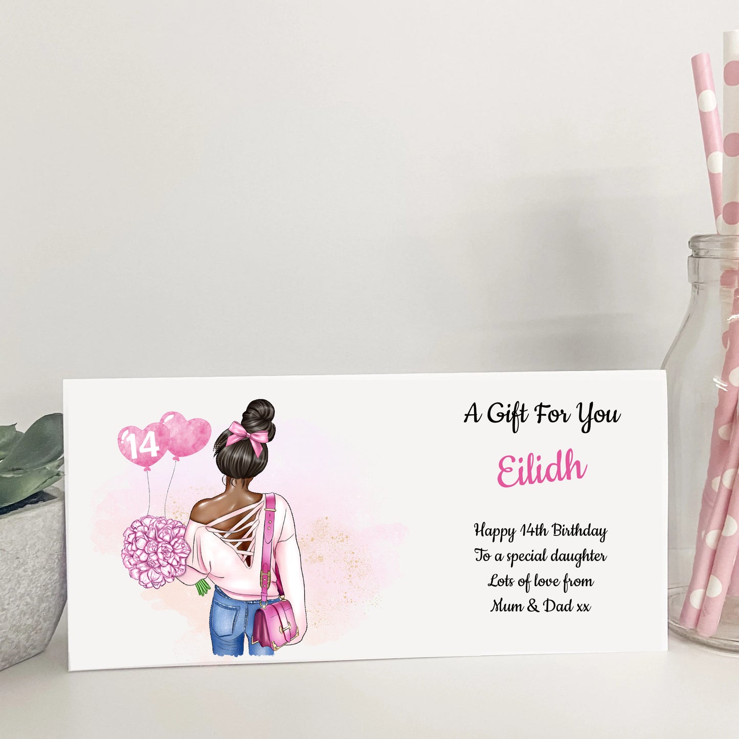 Personalised Female Teenager Girl Birthday Card