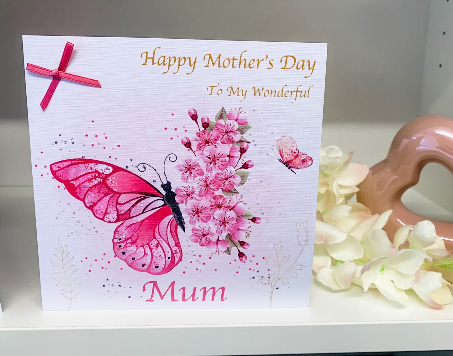 Personalised Mother's Day Card Butterfly