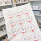 Personalised Christmas Stickers, Gift Labels, Christmas Elements