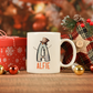 Personalised Christmas Mug, Stocking Filler, Christmas Eve Box, Hot Chocolate Mug, Snowman Initial