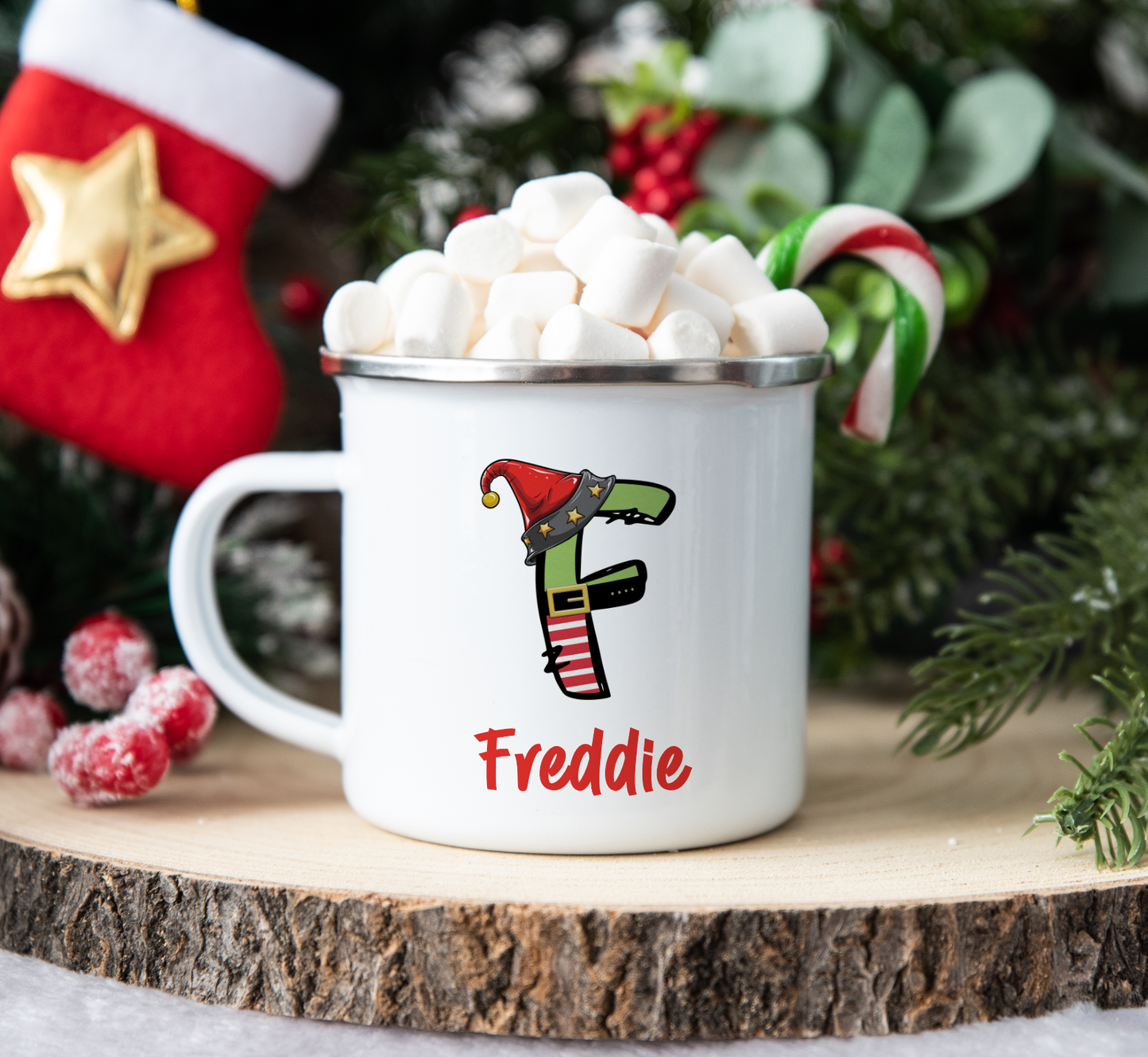 Personalised Christmas Mug, Stocking Filler, Christmas Eve Box, Hot Chocolate Mug