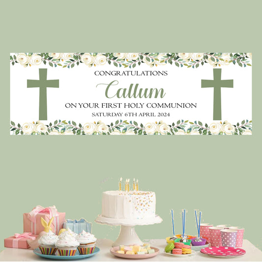 a table topped with a cake and cupcakes