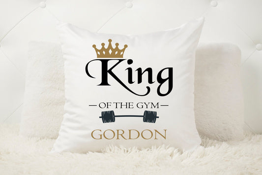 Personalised King of the Gym Cushion