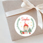 Personalised Elf Girl Christmas Stickers For Gift Wrapping Presents
