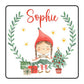 Personalised Elf Girl Christmas Stickers For Gift Wrapping Presents
