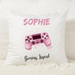 Personalised Cushion Cover Gaming Legend Gift - 3 Colour Options