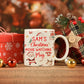 Christmas Mug Personalised Snowman Santa Hot Chocolate, Christmas Eve Box Stocking Filler