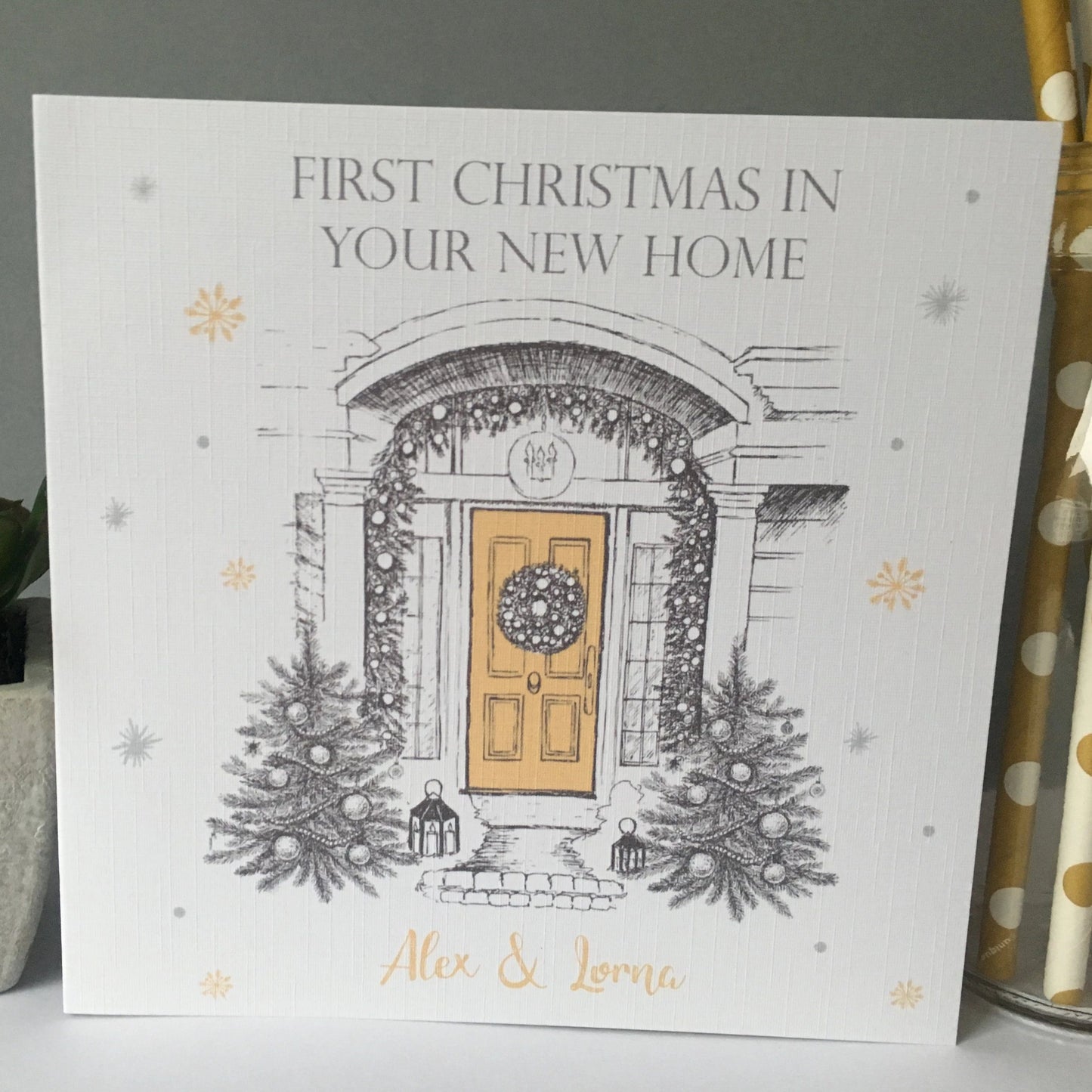 Personalised First Christmas In New Home Card
